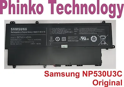 Original Battery For Samsung NP530U3C NP530U3B 535U3C NP540U3C AA-PBYN4AB • $99.28