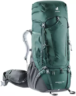 Deuter Aircontact Pro 70 + 15 .  Forest Graphite • $250