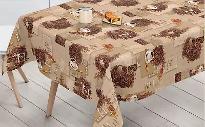 Wipe Clean Tablecloth Pvc Vinyl Oilcloth Dining Kitchen Table Cover Protector  • £15.50