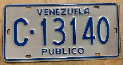 Venezuela Public Publico Auto License Plate   C 13140   • $29.99