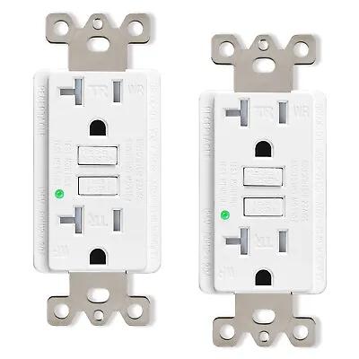 2Pack 20AMP GFCI Outlet Receptacle Tamper Resistant - ETL ListedWhite GFI TR WR • $24.98