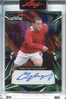 $59.99 • Buy 2023 Wayne Rooney Leaf Vibrance AUTO GREEN Autograph 5/12 Manchester United