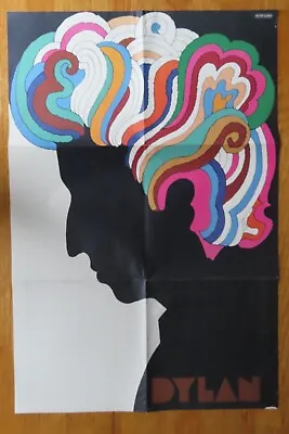 Vintage Original 1966 BOB DYLAN By MILTON GLASER Poster PSYCHEDELIC • $90