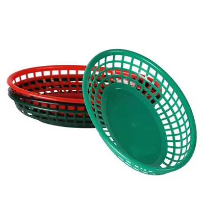 £2.87 • Buy Plastic Storage Tray Basket Bread Fruit Food Snack Fries BBQ Dish Tray Basket