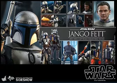 Sideshow Jango Fett Star Wars Sixth Scale Figure By Hot Toys MMS589 • $249