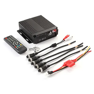 Mini 4CH Car Vehicle AHD Mobile DVR Realtime Video/Audio SD Card Remote Control • $88.16