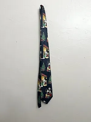 VTG MICKEY UNLIMITED Disney Holiday Christmas Tie Mickey Mouse Gift Shop • $11.90