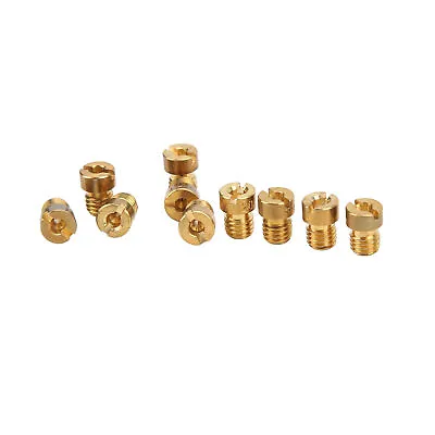 10pcs Main Jet Nozzle Carburetor Carb Main Jet Kit Part For Mikuni VM22 VM24 GDS • £7.73