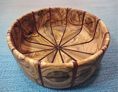 Fruit Bowl Fair Trade Made In Turkey Olive Wood Hand Carved Ethical Homeware • £146