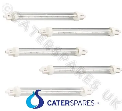 300w PUSH FIT GANTRY HEAT LAMPS FOOD SAFE GLASS JACKETED BULBS 220MM MULTI BUY 5 • £75