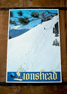 $25.95 • Buy Vintage 60's Original *COLORADO* SKIING Poster *LIONSHEAD* @ VAIL - SKI POWDER!