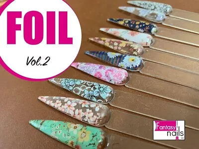 Fantasy Nails Flower Nail Foil Transfer Sticker Tips Wraps Foil  Decoration • $7.49