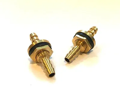 2PC Ori Copper Fuel Line Straight Through Nozzle For RC Fuel Line System US SHIP • $8.79