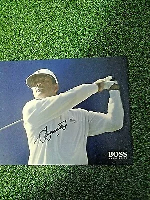 £150 • Buy Rare Hand Signed Seve Ballesteros Hugo Boss Photograph
