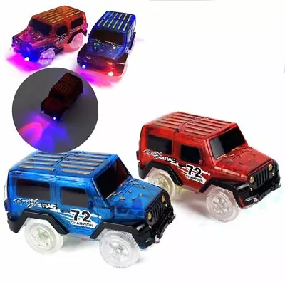 LED Light Up Cars For Electronics Tracks Car Toys With Flashing Lights #T • $10.24