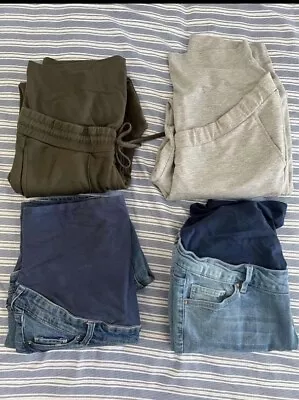 4 Pack Pregnancy Maternity Pants Lot Size S/M H&M ESPRIT And SuperMom • $39