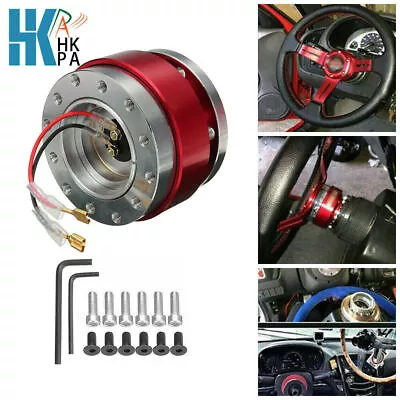 Car Interior Racing Steering Wheel Quick Release Snap Off Hub Adapter Boss Kit • £22.99