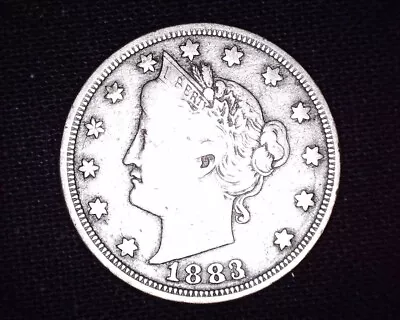 1883 1st Year Liberty Nickel No Cents Nice Coin 5474300 Minted #N093 • $20