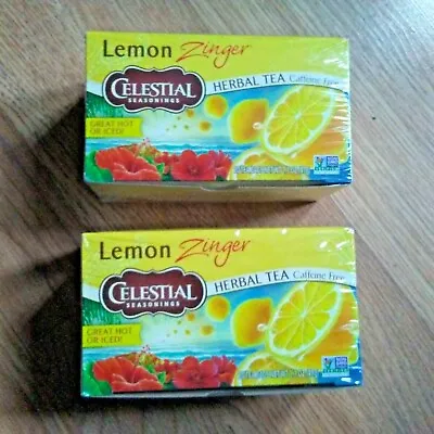 Lot Celestial Lemon Zinger 40ct Herbal Tea Immune Mother Gift Caffeine Free Ship • $19.94