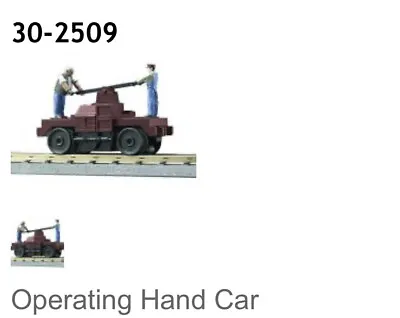 MTH Rail King 30-2509 Operating Hand Car Tuscan NIB • $65