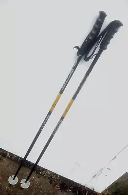 Vintage Scott World Cup Champion Ski Poles 48  Black And Gold • $125