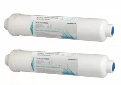 £12.95 • Buy 2 X Aquati Tap Drinking Water Filter Inline Cartridge 1/4  Female Threaded