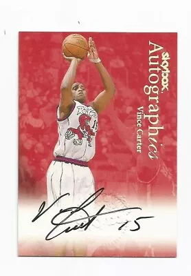 Vince Carter Skybox Auto Autographics! Real Nice Card! Vinsanity!! Famer!! • $199.99