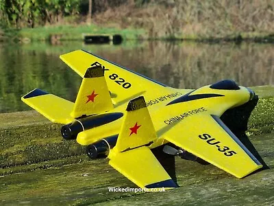 LARGE KIDS TOY MODEL JET PLANE RC RADIO REMOTE CONTROL HELICOPTER OUTDOOR Toy UK • £40.06