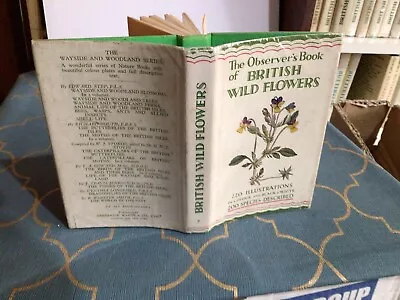 Observers Book Of British Wild Flowers 1953 N I L • £14.99
