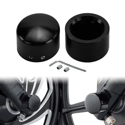 $9.49 • Buy Black Front Axle Cap Nut Cover Fit For Harley Sportster Dyna Touring Glide V-Rod