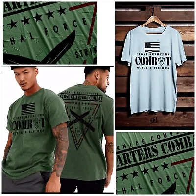 Combat Knife T-shirt Tactical CQB Military Infantry Combat Veteran Size S-2X • $19.99