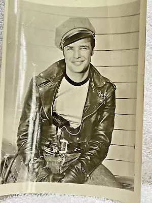 Marlon Brando In Leather Jacket RARE Photo • $12