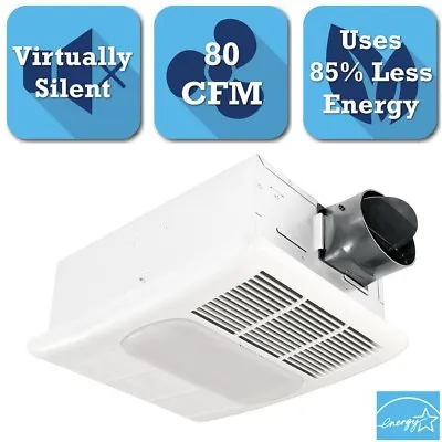 Bathroom Ceiling Exhaust Bath Fan With Light Heater Lamp Quiet Air Ventilation • $144.73