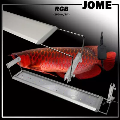 JOME Aquarium LED Light RGB Full Spectrum Fish Tank Lighting 6ft 180cm 72w • $241.40