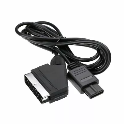 1.8M Real RGB For SNES NGC 1.8M Scart TV AV HD Lead AV PVC Lead Cable Game N64 • £11