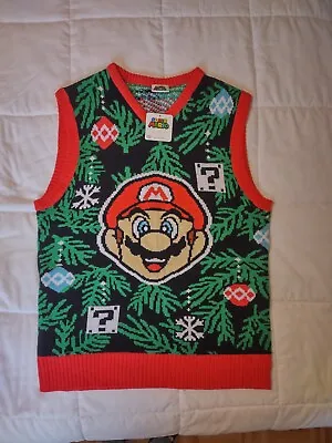 $21.80 • Buy Nintendo Mario Brothers Xmas Sweater Vest