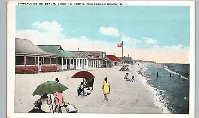 BUNGALOWS LOOKING NORTH Manasquan Beach Nj Original Antique Postcard New Jersey • $16.65
