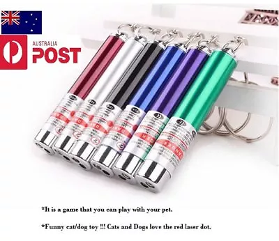 MINI Cat Dog Fun Pointer Light Laser Lazer Pointer LED Training Torch Toys Pen • $7.49