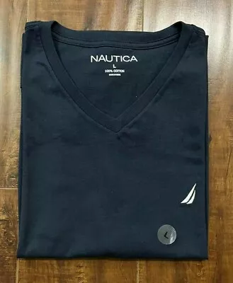 $24.99 • Buy NWT Nautica Men's V Neck Tee Short Sleeve Solid Vee Neck T-Shirt