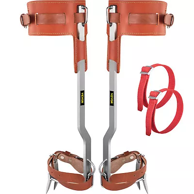 VEVOR Tree Climbing Spike Set Pole Climbing Spurs Stainless Steel Climber Gaffs • $85.43