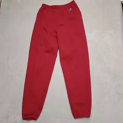 $24.99 • Buy Vintage Champion Sweat Pants Men Large Red Santa Clara Cotton Blend Casual 