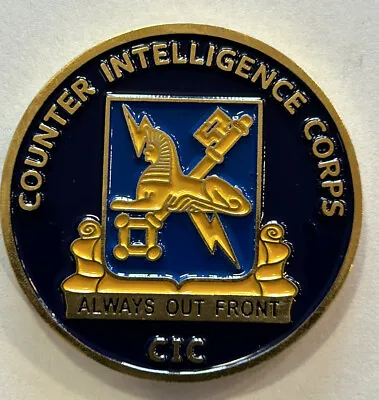US Army CIC Military Intelligence Counter Intelligence Corps Challenge Coin • $49.99