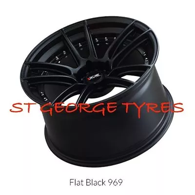 $1561.21 • Buy 4 X 18  X 10.25 Xxr 969 Flat Black Wheels 5x100 5x114.3 Et+20 Genuine Xxr969