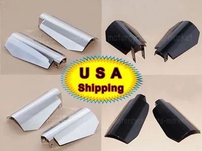 Motorcycle Coffin Cut Hand Guards Guard For Harley Dyna FXR's Baggers Sportster • $23.98