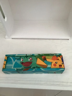 £6.50 • Buy Decoupaged Wooden Pencil Box With Pen Pencil Ruler Ect