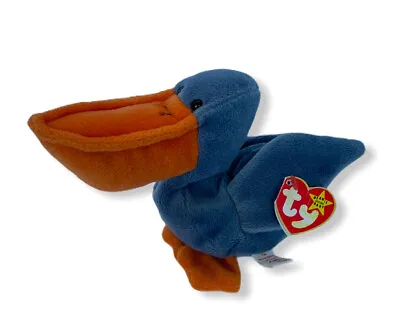 $2600 • Buy Scoop The Pelican Retired 1996 Ty Beanie Baby With RARE Tag Errors Excellent   