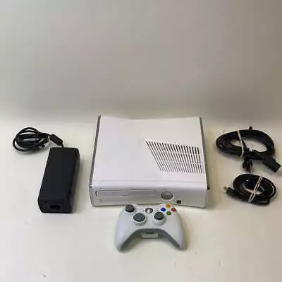 Microsoft Xbox 360 S 4GB Console Gaming System Special Edition Glossy White 1439 • $94.99