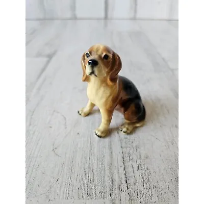 Mortens Studio Vintage Beagle Dog Statue Figurine Sitting Puppy • $22.27