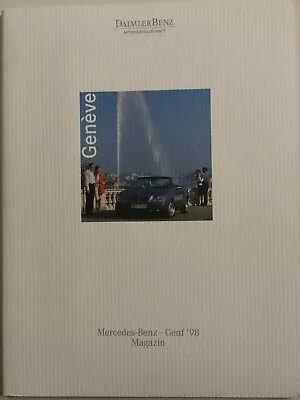 Mercedes-Benz Genf 98 Magazin Motor Show Prospekt Deutsche Sprache • $11.14