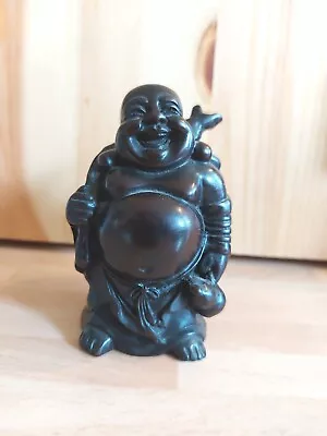 Vintage Chinese Resin Laughing Buddha Figurine • £15